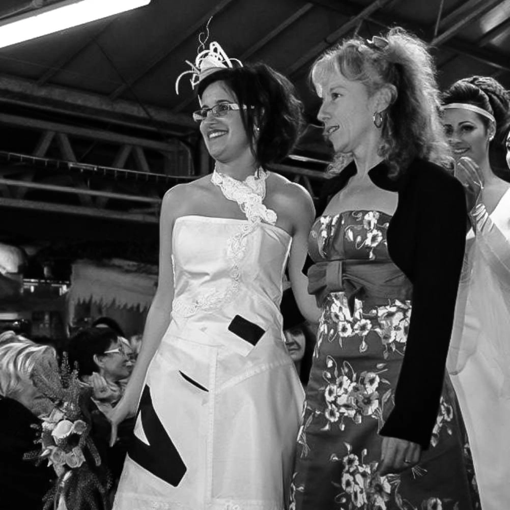 Valérie Blais et un de ses mannequins